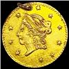 Image 1 : 1870 Round California Gold Quarter CLOSELY