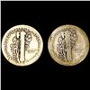 Image 2 : 1921-D (2) Mercury Dimes NICELY CIRCULATED