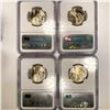 Image 2 : 2007 Set (4) Washington $1 Mint Error NGC- MS64