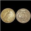 Image 2 : (2) Misc Silver Dollars ABOUT UNCIRCULATED