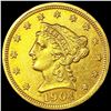 Image 1 : 1904 $2.50 Gold Quarter Eagle UNCIRCULATED