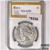 Image 1 : 1934-S Silver Peace Dollar PGA- AU50
