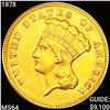 Image 1 : 1878 $3 Gold Piece CHOICE BU