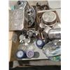 Image 2 : METAL BAKEWARE, SERVING & EASTER PLATE w/ 3 LG. CANDLES, ETC.