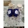 Image 2 : RAINBOW GLASS FRUIT BOWL, ROTARY ASH TRAY & AVON THINGS