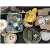 Image 1 : YELLOW, GREEN & WHITE VARIOUS PATTERNS & DISHES