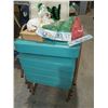 Image 2 : TURQUOISE STACKING STOOLS (x5) & MISC. ITEMS