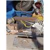 Image 1 : CONCRETE EDGERS, FULL TOOLBOX W/ CONTENTS. BIN INCLUDED.