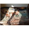 Image 1 : ELK HERD (STAG & HAREM) WALL RUG HANGING (RIGHT FACING)