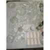 Image 2 : CRYSTAL & GLASS LIQUOR, CONDIMENT, SERVERS & CAKE TOPPER(S). ASSORTED- SEE PICTURES.