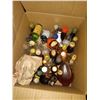 Image 1 : GLASS JARS & MINI LIQUOR COLLECTION. 2-BX'S. SEE PICS.