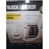 Image 2 : 12PC. MIX & MEASURE CADDY SET w/ BLK & DECKER COFFEE MAKER. BOTH NEW & BOXES SEALED.