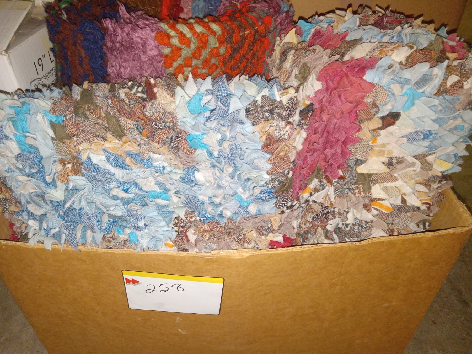 BRAIDED RAG MATS (x2) & 1- RUG HOOK/ED. SEE PHOTOS.