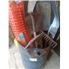 Image 1 : BURN BARREL #4: w/ RAKES, SPADES & SNOW FENCE