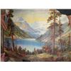 Image 1 : MOUNTAIN LAKE POSTER SIGNED PRINT (SEE PICS.)