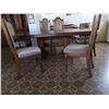 Image 2 : LARGE WOOD ELEGANT D.R. SUITE w/ UPHOLSTERED CHAIRS. SEE PHOTOS.
