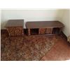 Image 1 : MICROWAVE STAND, T.V. & WOOD L.R. 2-PCS. TABLES. SEE PHOTOS.