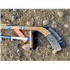 Image 2 : 4 hockey sticks & curling broom