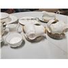 Image 6 : 30 pieces Royal Albert ' Val D'or' China - cups, saucers, teapot, gravy, cream & sugar