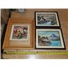 Image 1 : lot of pictures & wood frame