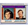 Image 1 : 1974-75 OPC Bobby Orr & D. Hextall Assist Leaders #2