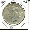 Image 1 : USA 1925 Peace dollar 90% silver