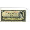 Image 1 : Canada 1954 20 dollar bank note. Beattie/Rasminsky.