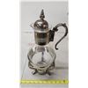 Image 2 : Vintage, Silver plated steel Carafe coffee warmer - 10 cups