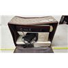 Image 5 : Vintage "Singer" sewing machine, with foot peddle - comes with carrying case