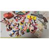 Image 2 : Huge lot of assorted Disney toys, toy cars, toy guns, game boards & tiny books