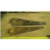 Image 3 : 2 Antique Hand Saws w/ Wood Handles