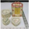 Image 1 : 3pc Vintage ceramic trinket box + Picture frame