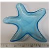 Image 3 : Glass blue starfish candle holders + picture frame + felt window hanging angels