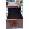 Image 3 : Orange metal filing cabinet - 18" W x 28" D x 51 1/2" H