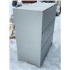 Image 3 : White metal filing cabinet - 26" W x 18" D x 39" H
