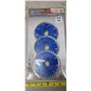 Image 3 : Pack of 3, 4 1/2" Turbo saw blades - new & 7" Turbo diamond cutting blade