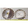 Image 2 : Set of 2, 10" & 8" Table saw blade/Chop saw - 15 teeth & 16 teeth
