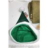 Image 3 : Set of 2, green leaf throw blankets - 4ftx3ft & Rough riders teddy bear and Christmas hat - new