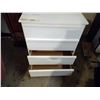 Image 3 : White 4-Drawer Dresser - 17x30x38H"