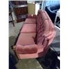 Image 2 : Vintage Pink Couch & 2 Chairs Set - Couch 7ft. Wide