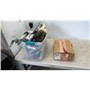 Image 1 : TOTE OF 12V ACUATORS, SOLAR PANEL TRACKER CONTROLLER, SPILL BUSTER VACUUM WORKING AND MORE