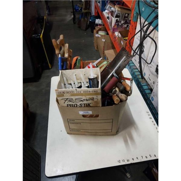 BOX OF TOOLS, SEALANT