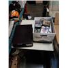 Image 1 : BOX OF DVDS AND COMBINATION BRIEFCASE
