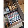 Image 2 : BOX OF DVDS AND COMBINATION BRIEFCASE