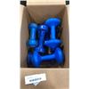 Image 1 : 8 DUMBELLS 2KG, 5LB AND 8LB