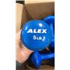 Image 2 : 8 DUMBELLS 2KG, 5LB AND 8LB