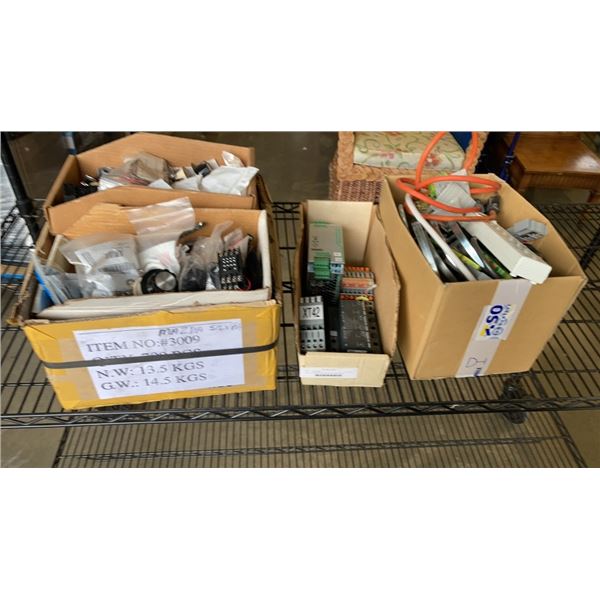 LOT OF VARIOUS ELECTRICAL INCLUDING SCHNEIDER ELECTRIC