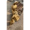 Image 8 : PAIR OF FIRE DOGS, BRASS FIGURE, FIREPLACE GRATE AND DECORATIVE METAL PLANTER