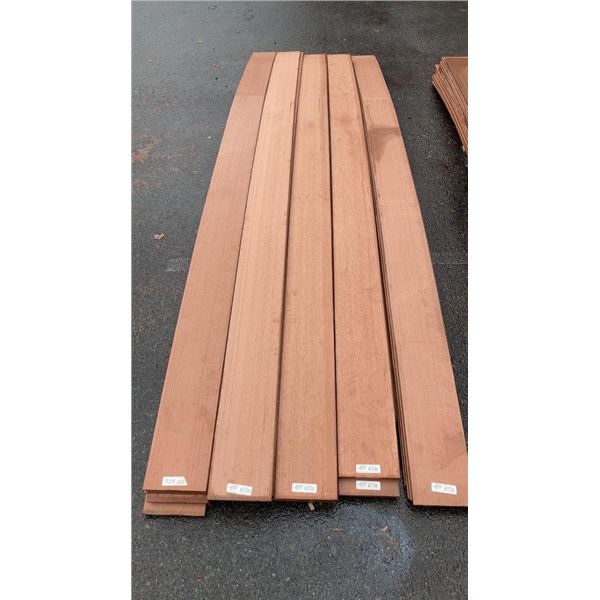 31 PIECES LIFE LONG DECKING FASCIA REDWOOD BOARDS - 1/2 INCH X 8 INCH WIDE X 12 FOOT LONG