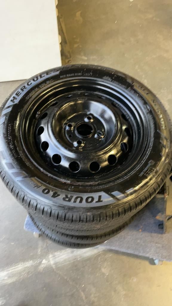 SET OF 4 HERCULES ALL SEASON TIRES - 175/65R14 INCH TIRES ON 4 BOLT ...